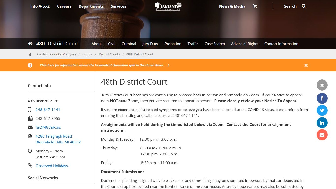48th District Court | 48th District Court